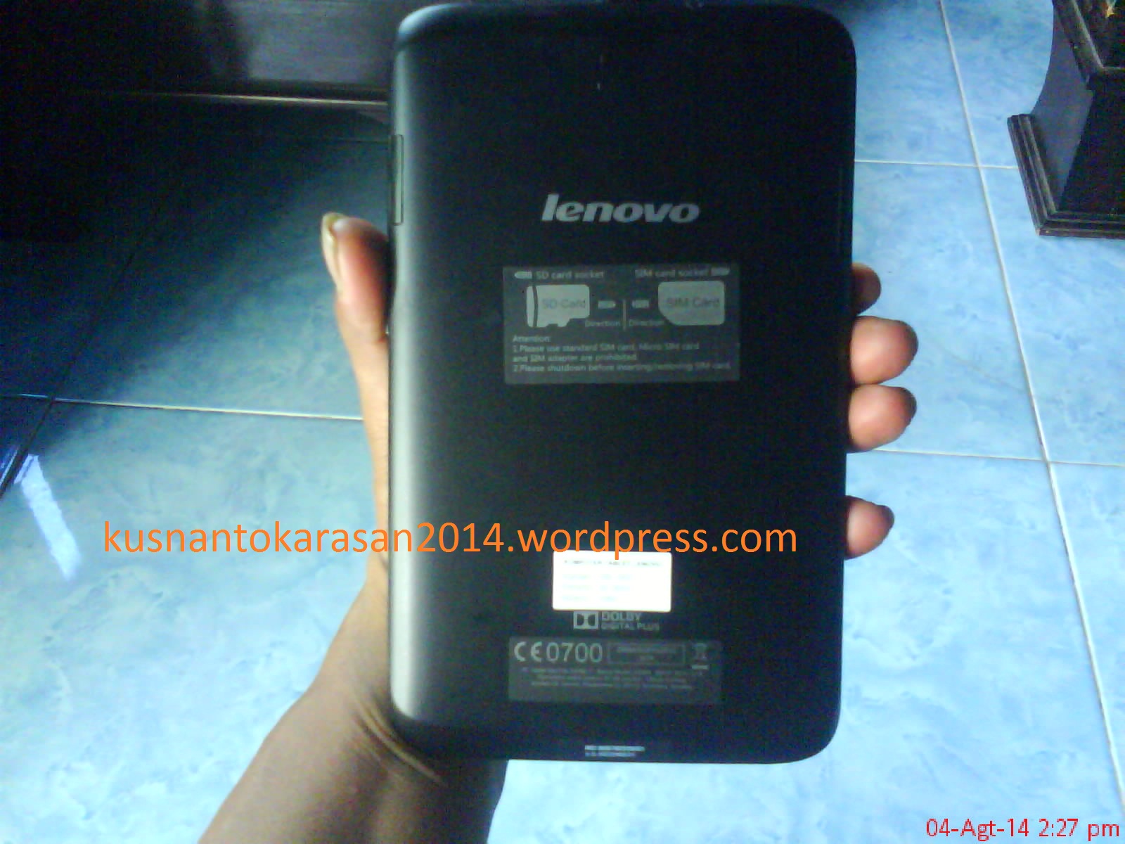 Tablet LENOVO A1000 Spec Dan Harga Di Yogyakarta